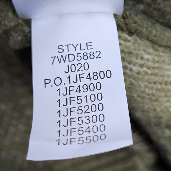 Lucky Brand Women's Size XS Green Camo Crew Neck Pullover Knitted Sweater EUC - Picture 9 of 9